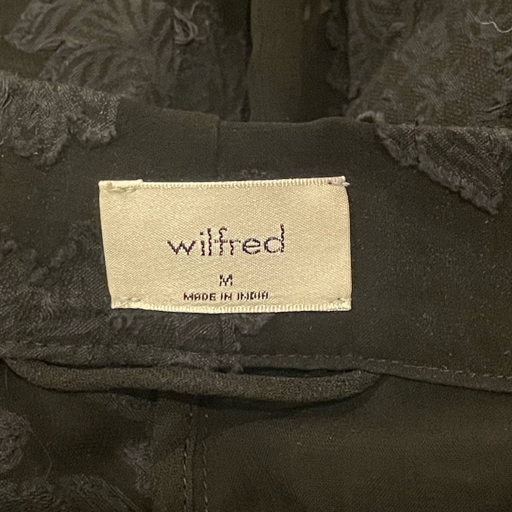 NWT Aritzia Wilfred Durante Jacket Kimono Black Silk Floral Lace Robe Duster - Picture 5 of 7